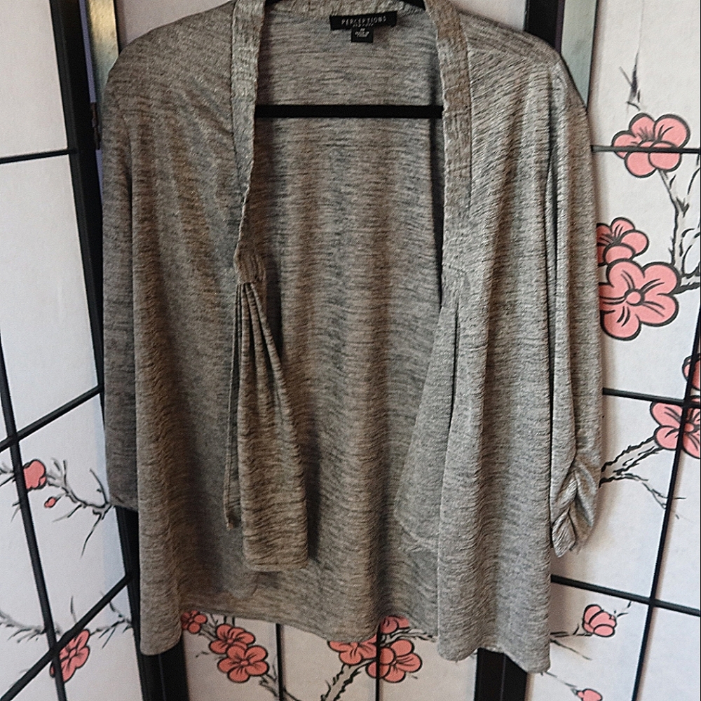 Perceptions New York Silver Cardigan Size 18